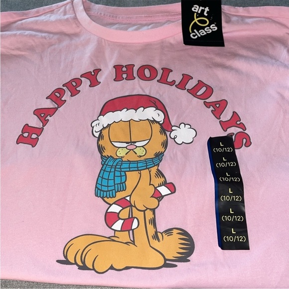 Art Class Garfield Long Sleeve Happy
Holidays Graphic Top - Picture 2 of 3